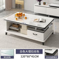 120cm white marble color + drawer + glass
