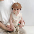 Summer lightweight sleeveless baby romper - newborn bodysuit, cartoon crawling suit for boys and girls