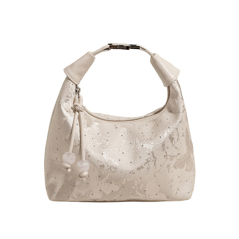 Foreign trade new Chinese style national style bag women's summer 2025 new fashion messenger bag niche casual portable dumpling bag