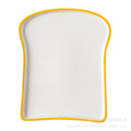 Toast breakfast plate creative ceramic bread plate household western food plate breakfast plate cheesecake plate wholesale