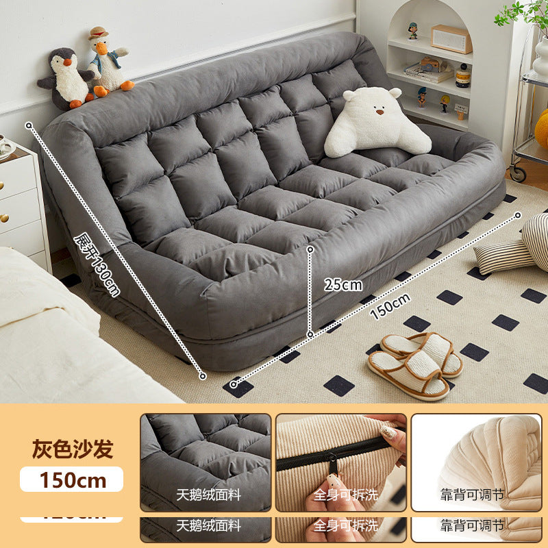 Beanbag sofa can lie down and sleep on the balcony, huge tatami double small apartment rental room human dog house