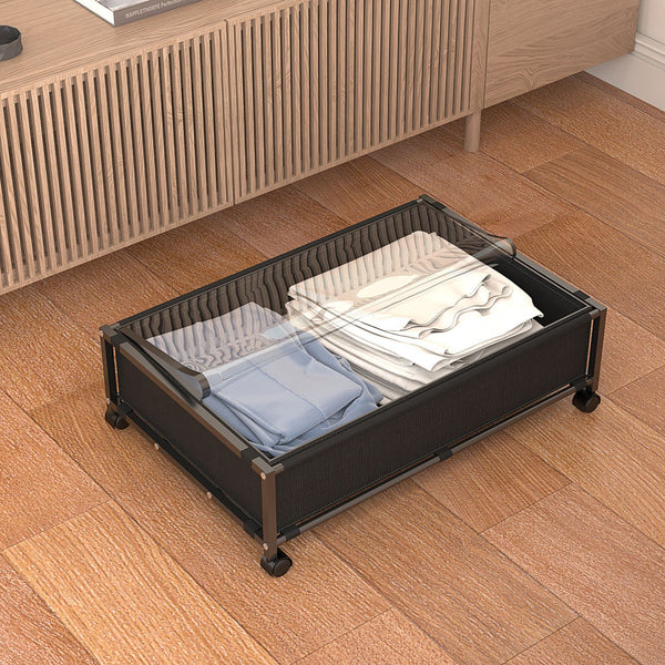 Under Wheel Bed Storage Box Household Under Bed Sofa Drawer Mobile Shelf Clothing Book Storage