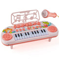 Children's electronic keyboard piano - early education & brain development - multifunctional whack-a-mole - ages 1-6 - musical toddler microphone toy