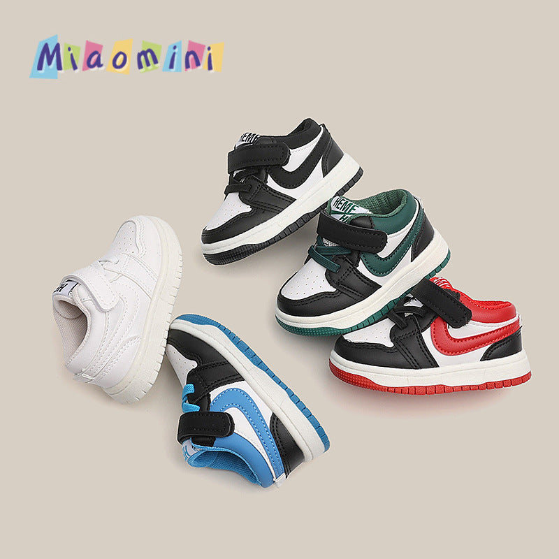 Kids' athletic shoes - boys' and girls' sneakers -  spring/autumn new korean style - boys' baby shoes - white sneakers - first walking shoes