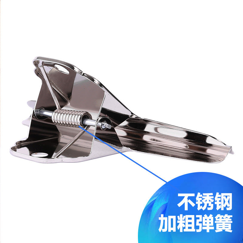 Deli Yamagata Iron Ticket Clip 9533 Metal Newspaper Information Organizing Clip, Silver Ticket Clip 4 pcs/bag 76mm
