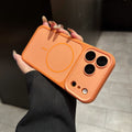 Two-tone magnetic apple 17 pro max phone case, compatible with iphone 16, integrated button protective cover, premium feel for iphone 11