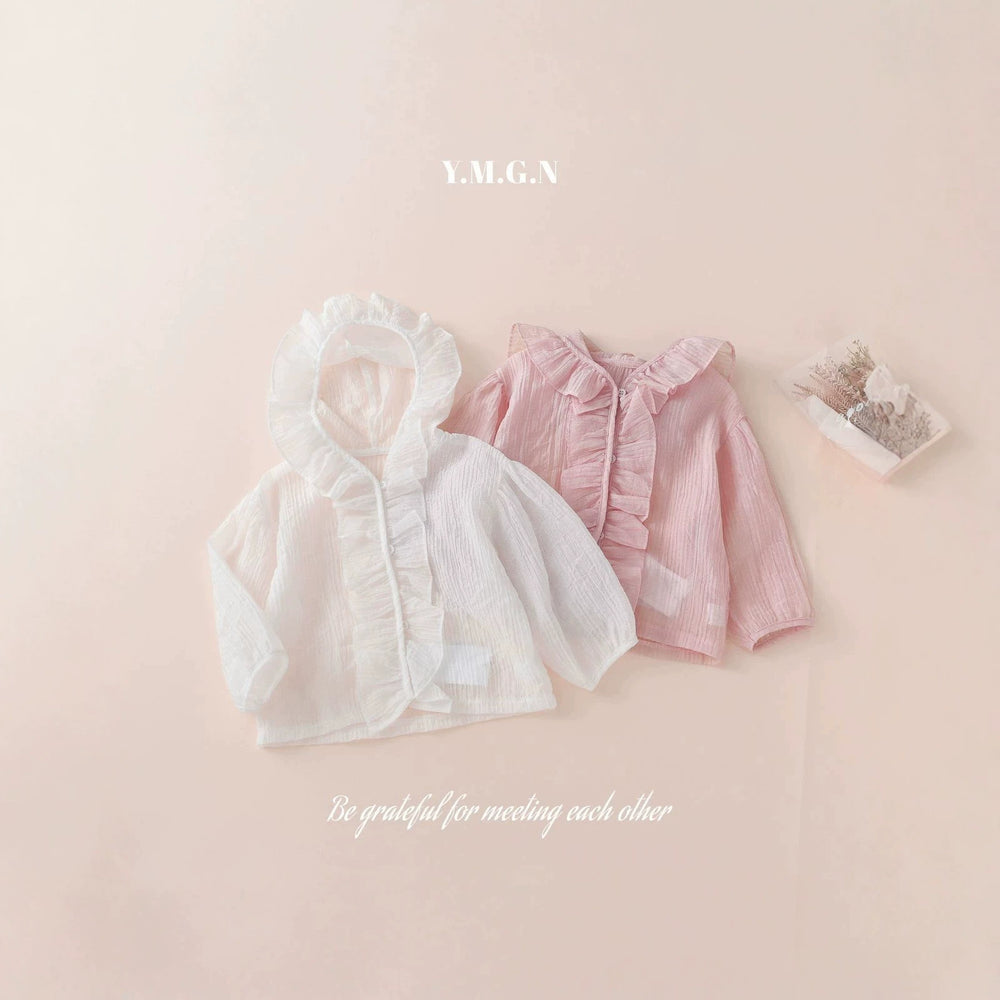 Baby girl summer clothes: ultra-thin, breathable skin shirt - perfect for infants and toddlers, ideal for home, outings, and air-conditioned environments. loose-fitting, stylish tops for little ones