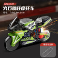 flint inertial motorcycle cool stunt artificial car keychain decompression spark special effects boy small toy