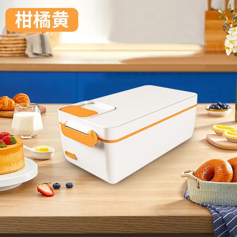 Heated lunch box - quick & convenient for busy professionals - electric lunch box - 304 stainless steel - rechargeable