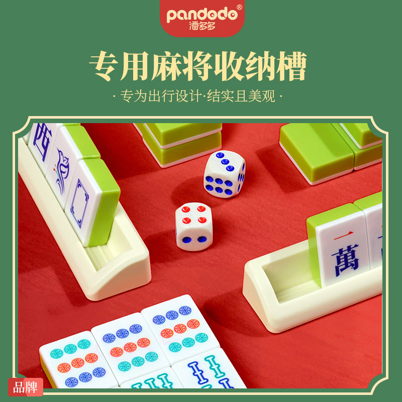 Mini mahjong tiles - portable travel set for outdoor camping, travel, parties, team building, and entertainment - small mahjong game
