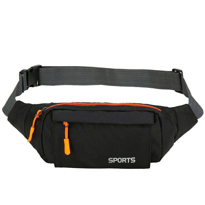 Cross-border fanny pack Men's outdoor sports Mountaineering Men's breast bag Canvas mobile phone bag Construction site work cashier messenger bag