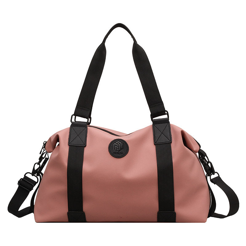 Short trip bag women's lightweight portable Oxford cloth storage bag sports fitness bag women's leisure travel luggage bag