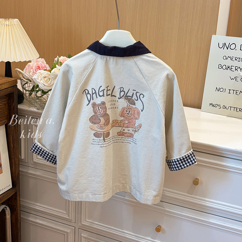 New children's outerwear: versatile spring/autumn trench coats for boys and girls - korean style casual fashion for kids