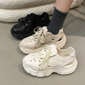Women's clogs: 2025 new summer styles - breathable, versatile, chunky platform, height-boosting, dad shoes, sandals for women's outdoor wear