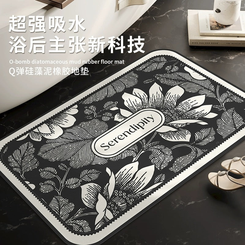 Floor mat bathroom winternew arrivalaccessible luxuryclassy diatom mud bathroom door non-slip toilet absorbent mat