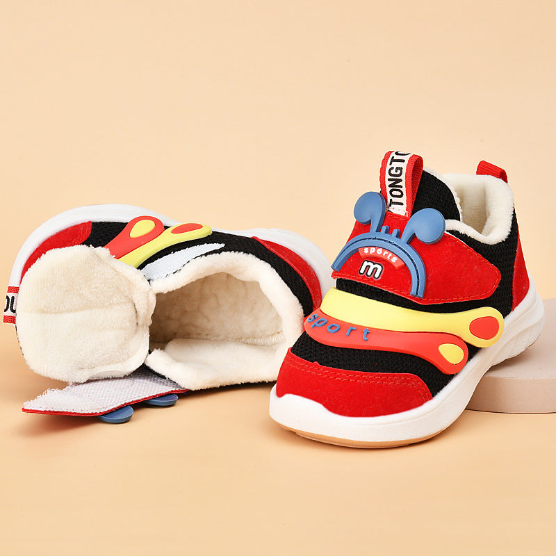 Kids' spring/autumn shoes: breathable soft-soled infant shoes for baby girls (0-1-3 years old), baby shoes, functional shoes for baby boys, and first walker shoes