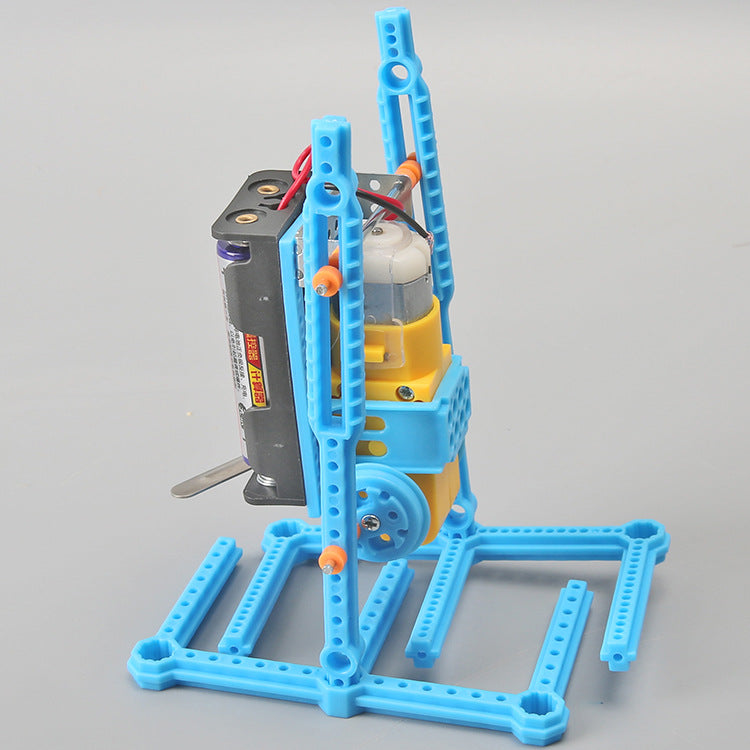 Science and technology small production biped robot DIY children's fun toys, children's handmade scientific experimental model wholesale