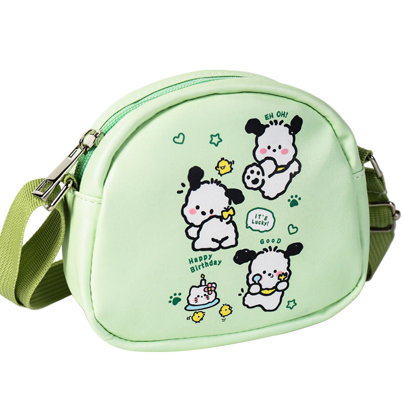 Crossbody bag female cartoon vivi bear big-eared dog storage bag large capacity cute cartoon children's bag female and male