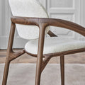 Italian dining chair - modern minimalist high-end home dining chair - leather dining chair - italian minimalist style dining chair - fabric dining chair