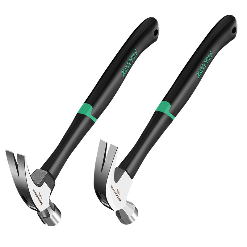 Baolian claw hammer iron hammer for homewoodworking special multi-function nail pulling tool hammer head small hammer fitter round head