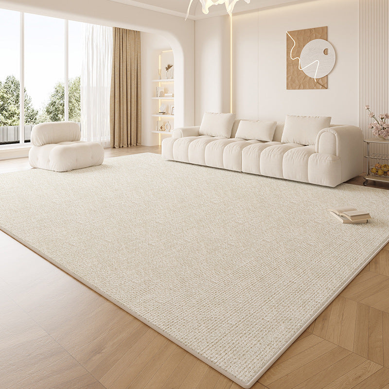 Distributed carpet living room classy sense  new style stain-resistant, wash-free, wipeable cream style pure color waterproof maintenance-free floor