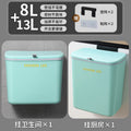 Matcha green thickened 8l + matcha green thickened 13l + [free 2 non-marking stickers + 2 hooks]
