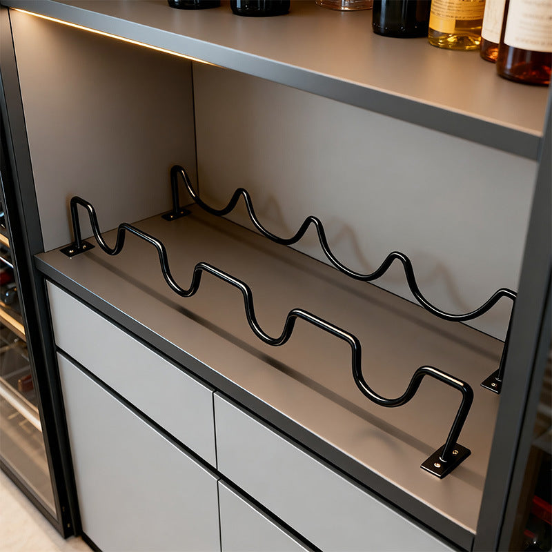 Bar wall wine bottle rack living room hanging bar bar wine cabinet creative industrial style casual iron wine bottle rack