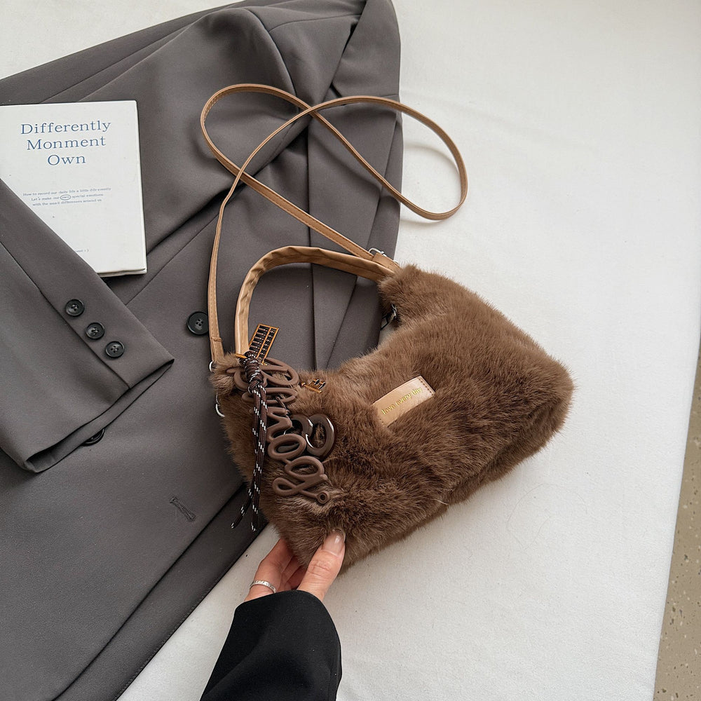 hot-selling korean stylestuffed bag for women 2025fall and winterniche style super popular shoulder bageasiest for match atmosphere handbag