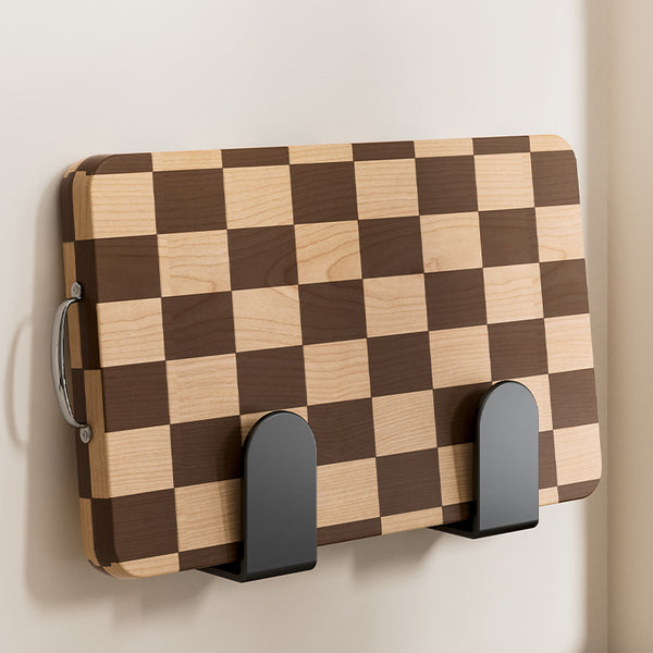 Walnut kitchen lid rack non-punching wall hanging cutting board rack chopping board placement cutting board rack storage bracket