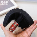 Vancahao girls' snow boots - new  winter collection: kids' lambswool-lined, extra-thick cotton shoes, baby's fuzzy ankle boots