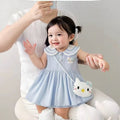 Summernew arrival cartoon baby girl bag butt skirt 100 days sweet baby clothes triangle romper summer clothes one year old romper