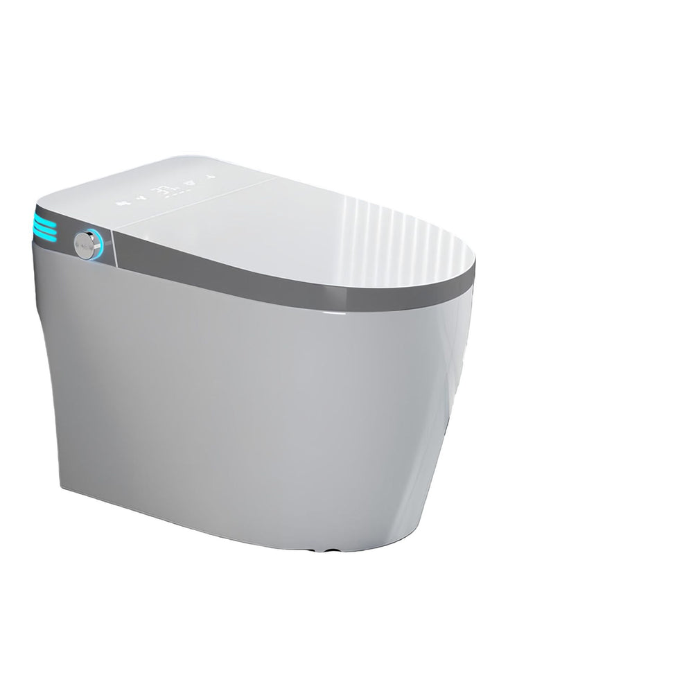 Authentic smart toilet - all-in-one, fully automatic, no water pressure limitation, voice & radar sensor activated electric toilet for home use