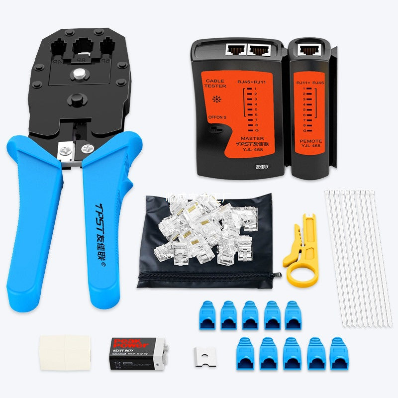 Network pliers crystal head crimping pliers household network pliers professional grade super five 6 6 7 7 network connector cover