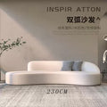 Nordic light luxury curved sofa beauty salon clothing store rest area reception negotiation table and chair set - minimalist modern style