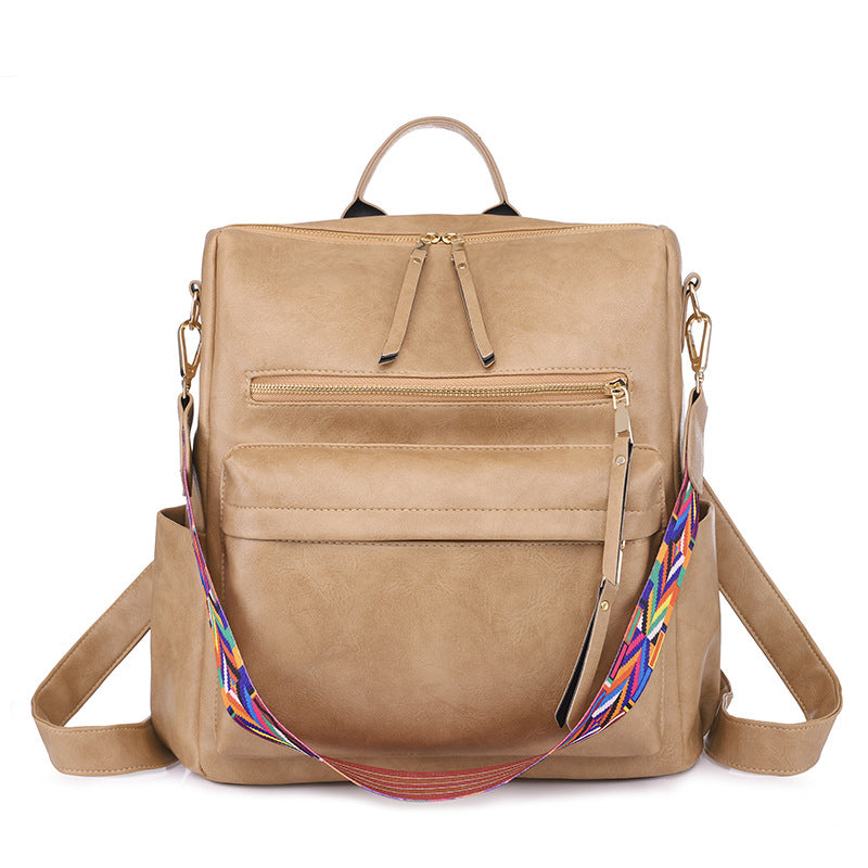 Backpack Women's Travel Lightweight Cross-border Popular Ultra-high Value School Bag, Sports Backpack PU Leather Leisure Backpack