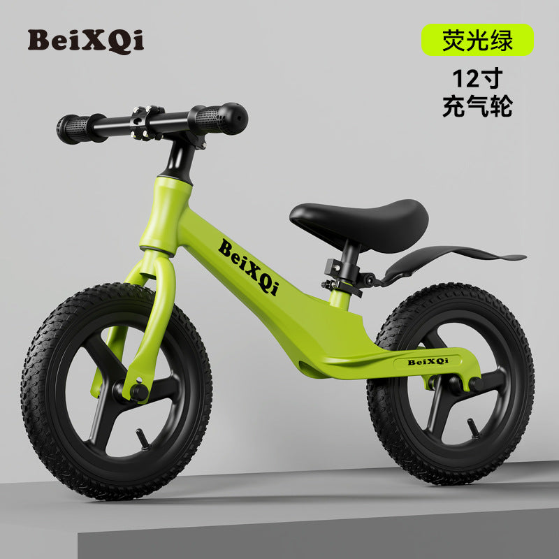Children's balance car magnesium alloy 2-6 years old baby sliding bicycle flash pedal-free sliding two-in-one bicycle