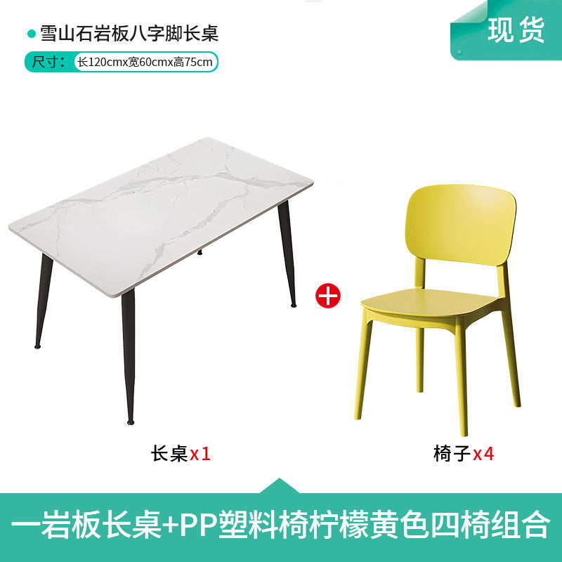 Company staff canteen dining table and chairs student canteen snack bar combination catering commercial 4 staff school restaurant