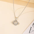 2024 autumn new arrival cross-border jewelry women's diamond-studded star pendant fashionable versatile alloy moon necklace wholesale