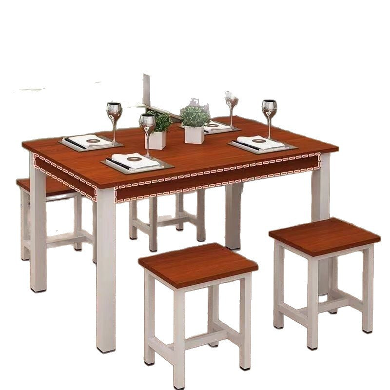 Dining table and chair combination snack bar restaurant fast food restaurant casual breakfast shop rectangular restaurant noodle shop dining table