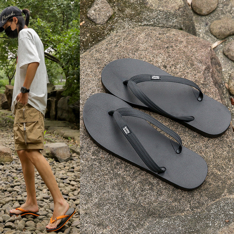 Men's fashionable high-end outdoor flip-flops - all-season, slip-resistant, and durable