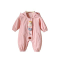 Baby rompers fashionable windbreaker super cute outdoor crawling suit spring and autumn baby girl one-piece hooded outwear