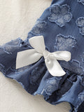 baby girl summer outfit set - new stylish kids' clothes, doll collar sleeveless cutout set, two-piece children's clothing