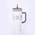 Amazon 40oz large capacity car cup 304 stainless steel vacuum insulated tumbler with straw and handle - ice tumbler