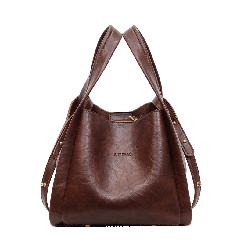 satchel bucket bag women's bag new arrival large capacity easiest for match crossbody bag casualfashionwork clothing shoulder bag