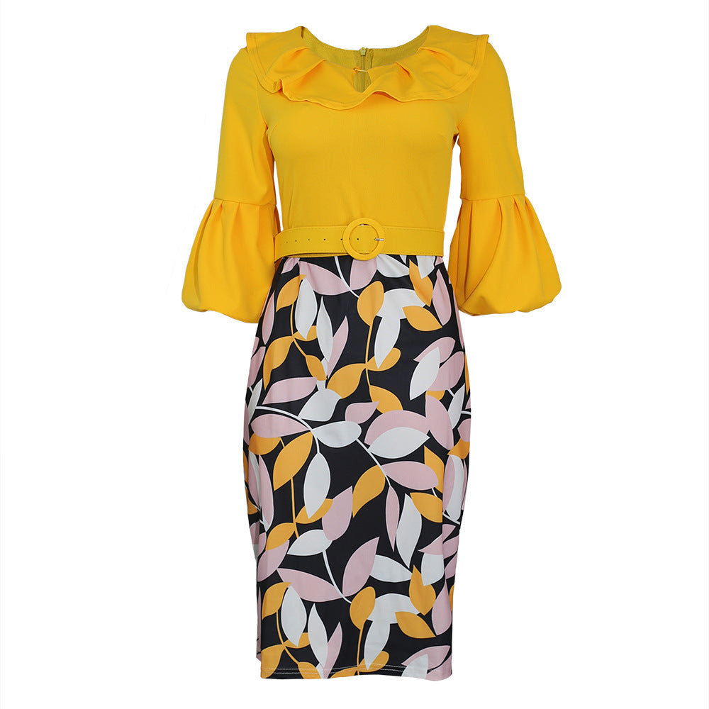 Hot-selling printed dresses for us and european export, perfect for everyday wear and commuting. available on , , , and in plus sizes for the african market