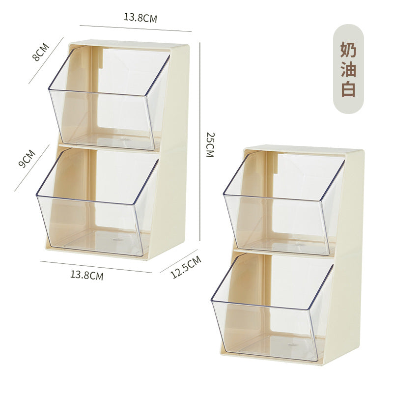 Capsule coffee storage desktop office pantry bar display box creative snacks hanging ears tea bag rack