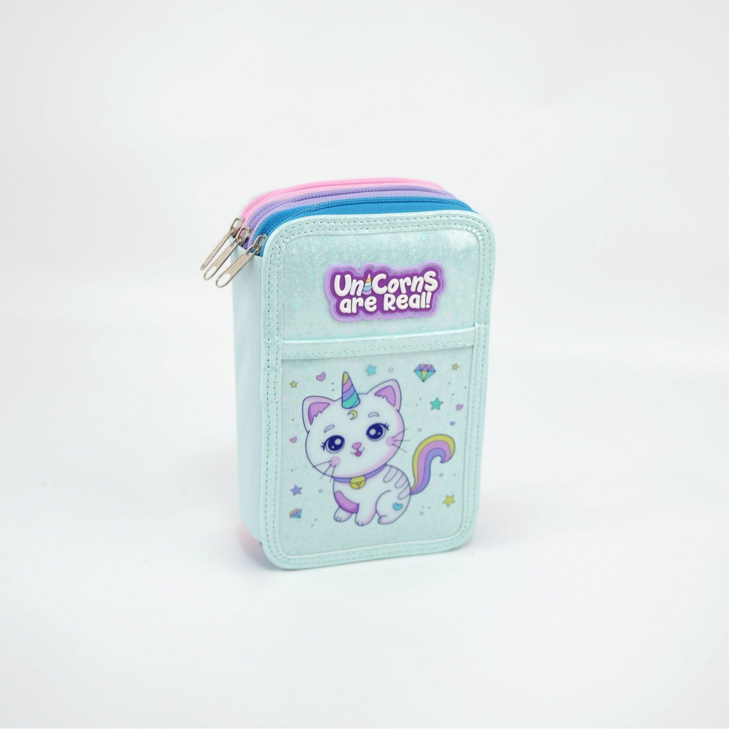 Art student stationery box 52 colors folding large capacity color pencil storage bag, primary school student storage art pencil bag