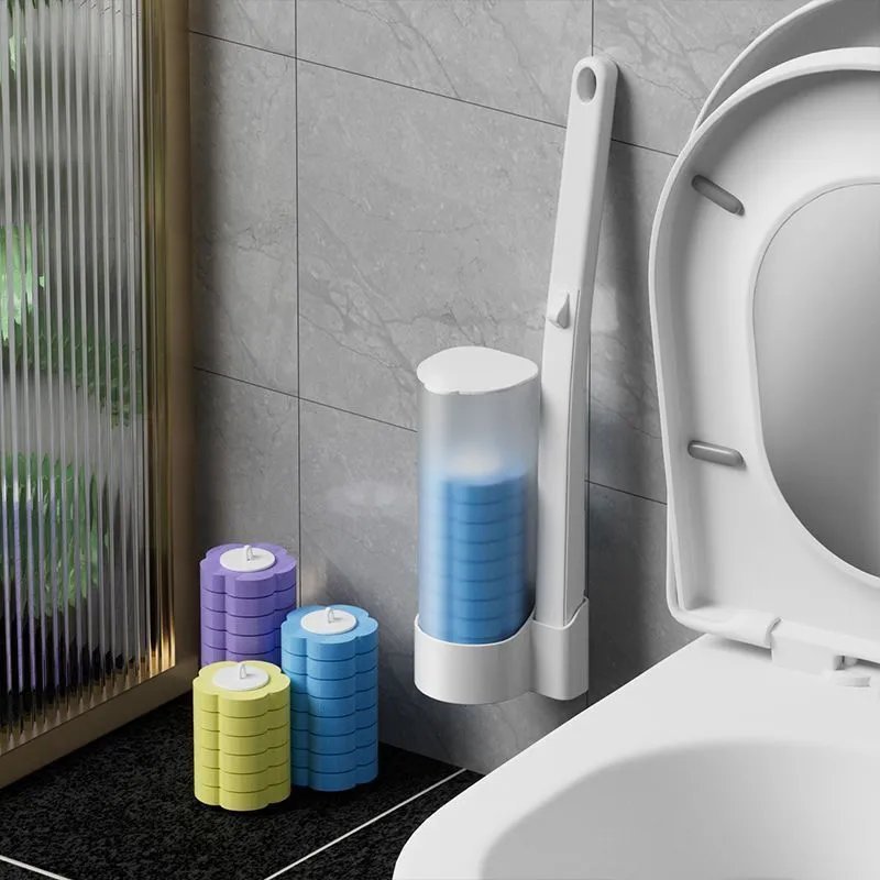 Toilet cleaning brush No dead ends Decontamination Household disposable toilet brush Throwable replacement cotton sheet