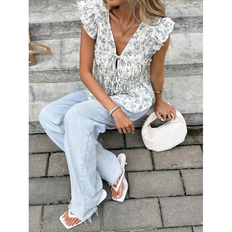 listing: new  women's original fashion chiffon printed t-shirt