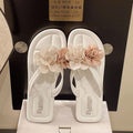 2025 summer hot-selling two-tone floral flip-flops: trendy, unique, and ethereal beach sandals for women